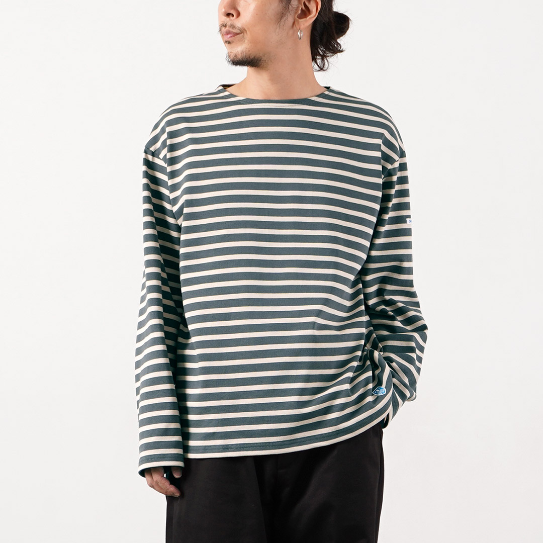 ORCIVAL（オーシバル） クルーネック ロングスリーブ プルオーバー カットソー フレンチバスクシャツ フランス製 / メンズ 長袖 | ORCIVAL | 05