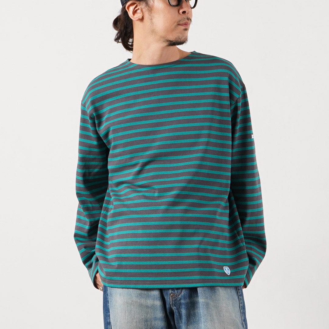 ORCIVAL（オーシバル） クルーネック ロングスリーブ プルオーバー カットソー フレンチバスクシャツ フランス製 / メンズ 長袖 | ORCIVAL | 07