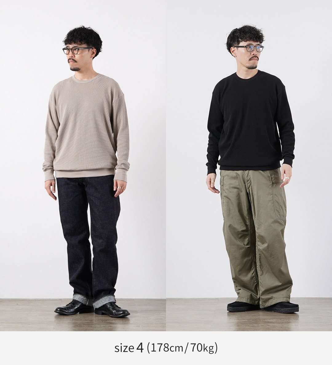 GICIPI（ジチピ） アークイッラ クルーネック リラックスフィット ロングスリーブ スウェット イタリア製 / メンズ 長袖 サーマル |  | 08