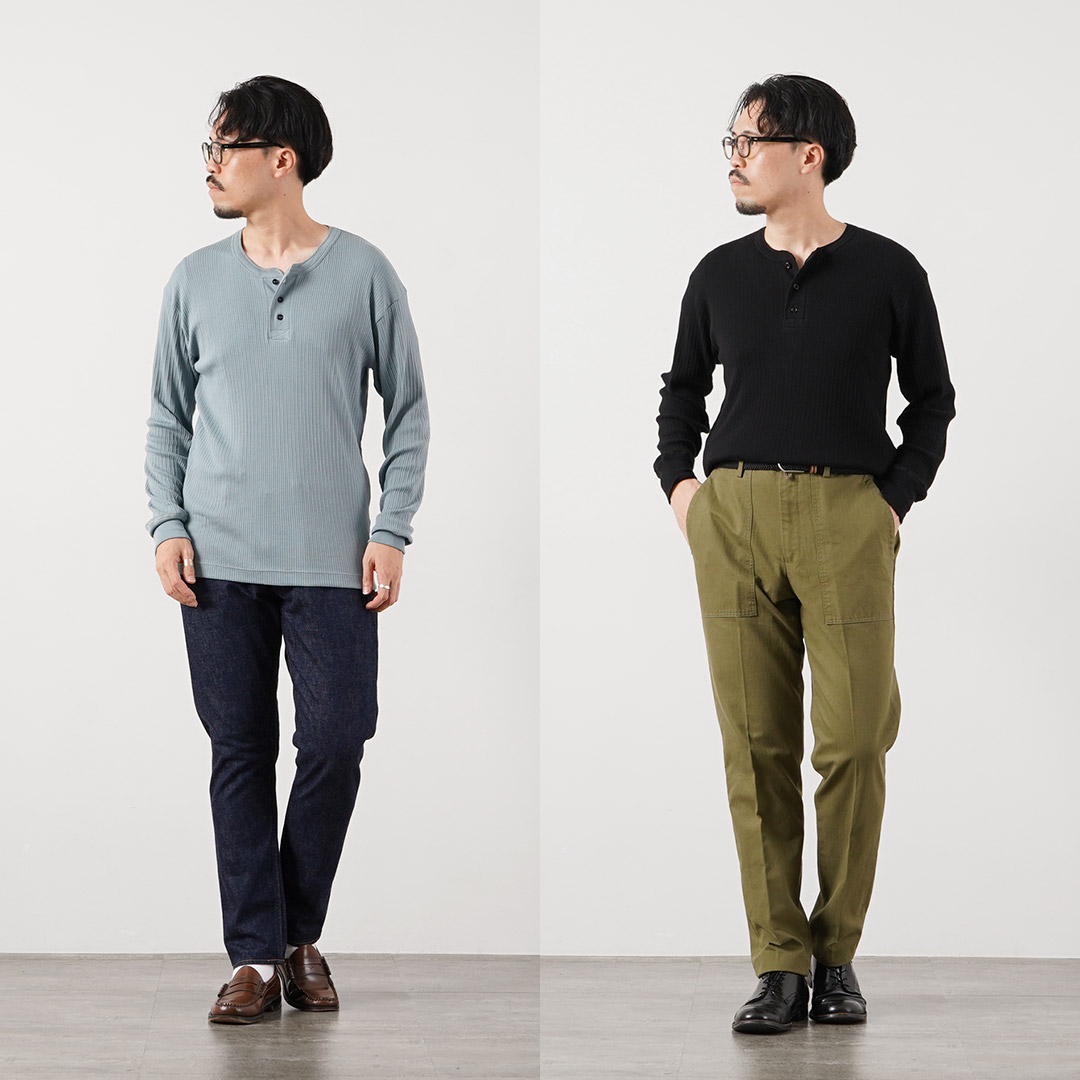 GICIPI（ジチピ） カストーロ ヘンリーネック ベーシックフィット ロングスリーブ カットソー イタリア製 / メンズ 長袖 | gicipi | 08