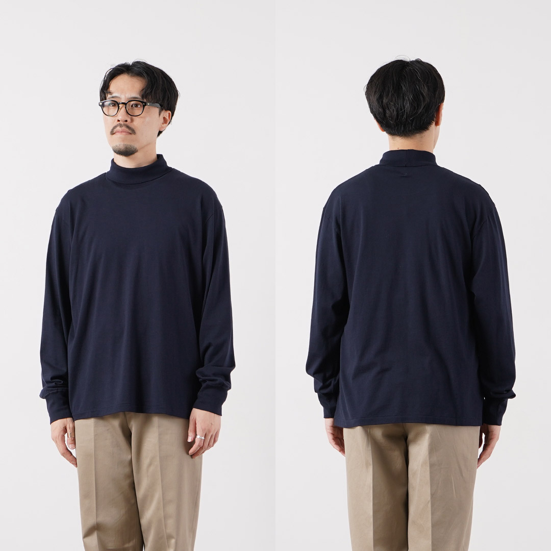 FILMELANGE（フィルメランジェ） コード コットンカシミヤ天竺 タートルネックTシャツ 日本製 / メンズ 長袖 ハイネック |  | 14