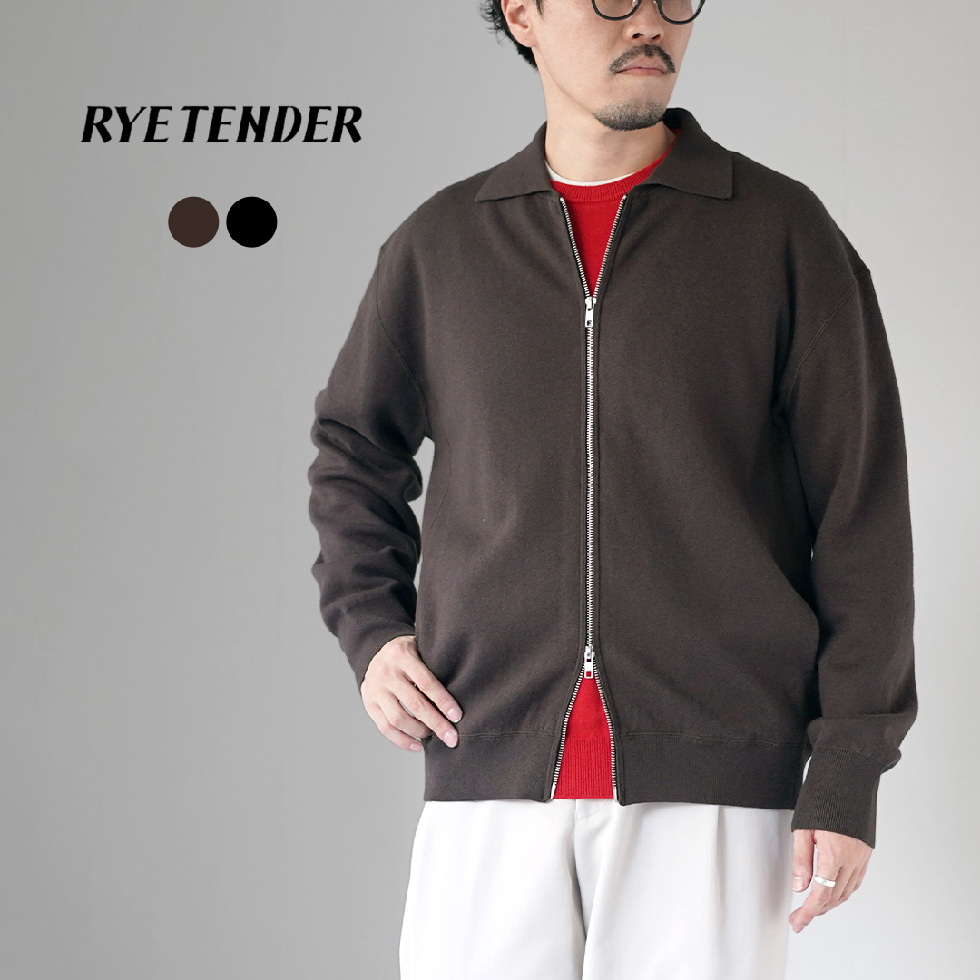 RYE TENDER（ライテンダー） マーシャル コットンカシミア ジップアップ ニットカーディガン / メンズ 長袖 | RYE TENDER