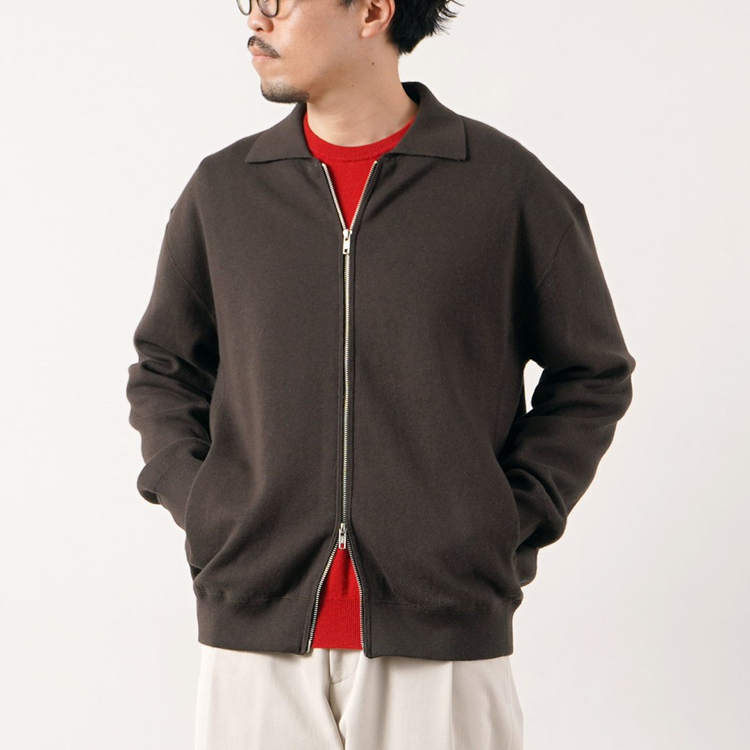 RYE TENDER（ライテンダー） マーシャル コットンカシミア ジップアップ ニットカーディガン / メンズ 長袖 | RYE TENDER | 01