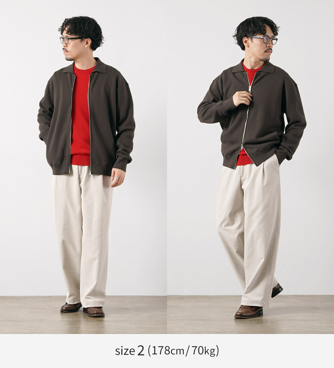 RYE TENDER（ライテンダー） マーシャル コットンカシミア ジップアップ ニットカーディガン / メンズ 長袖 | RYE TENDER | 05