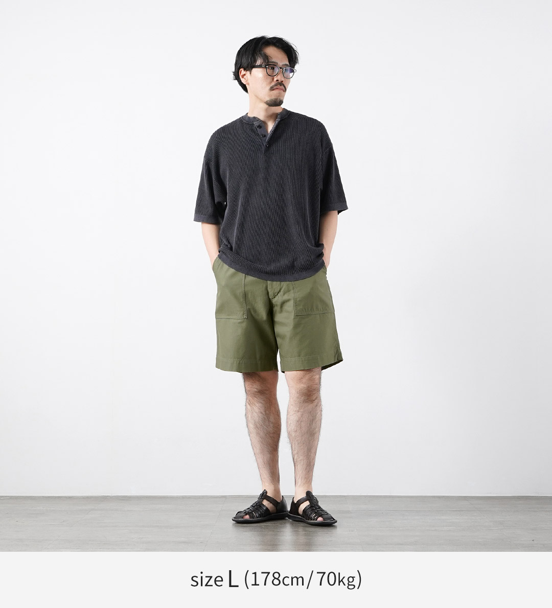 FOB FACTORY（F.O.Bファクトリー） F4171 ベイカーショーツ ショートパンツ 日本製 / メンズ ワーク | FOB FACTORY | 05
