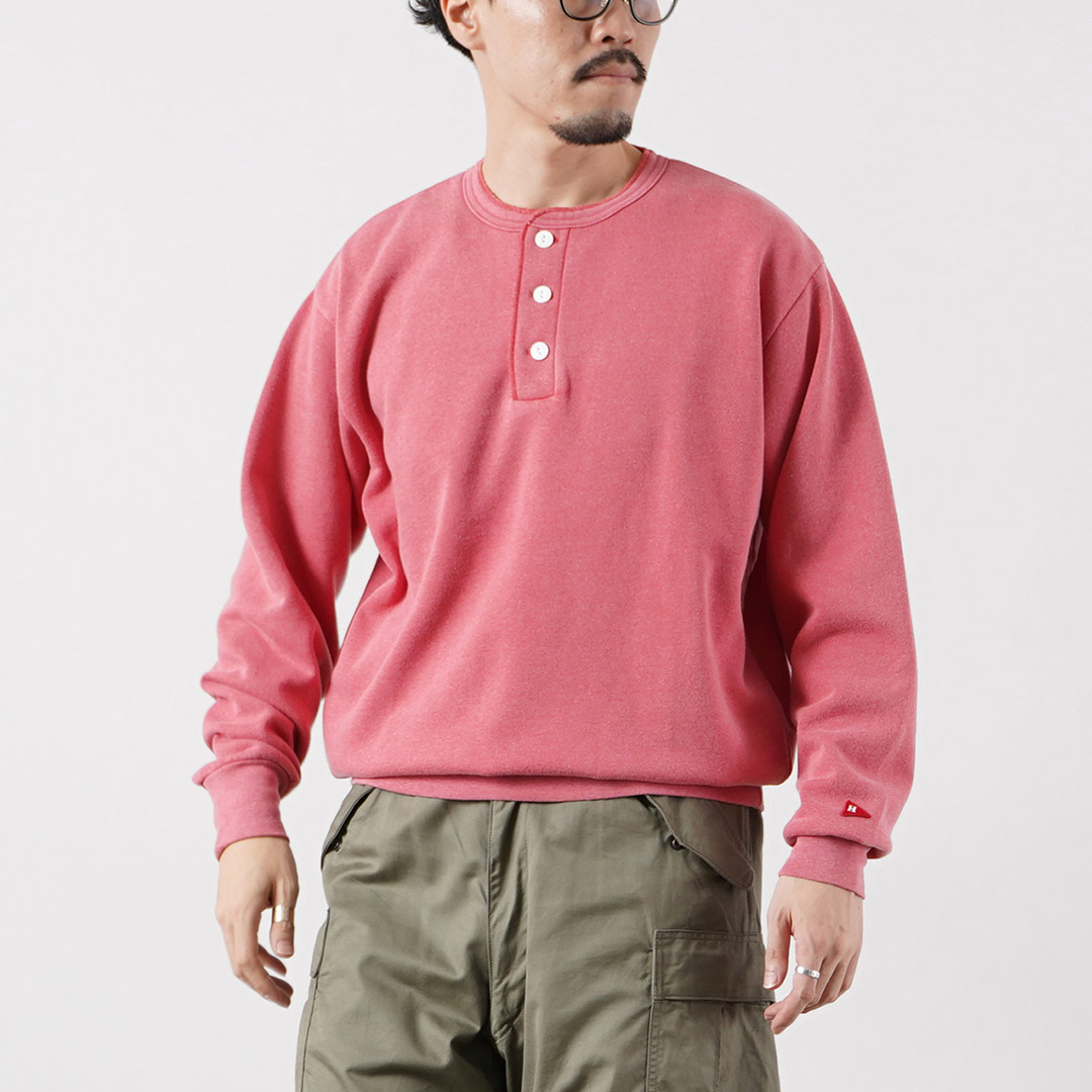 HEALTHKNIT（ヘルスニット） クラシックスウェット ヘンリーネック (ヴィンテージ フィニッシュ) / メンズ 長袖 ロングスリーブ | Healthknit | 02