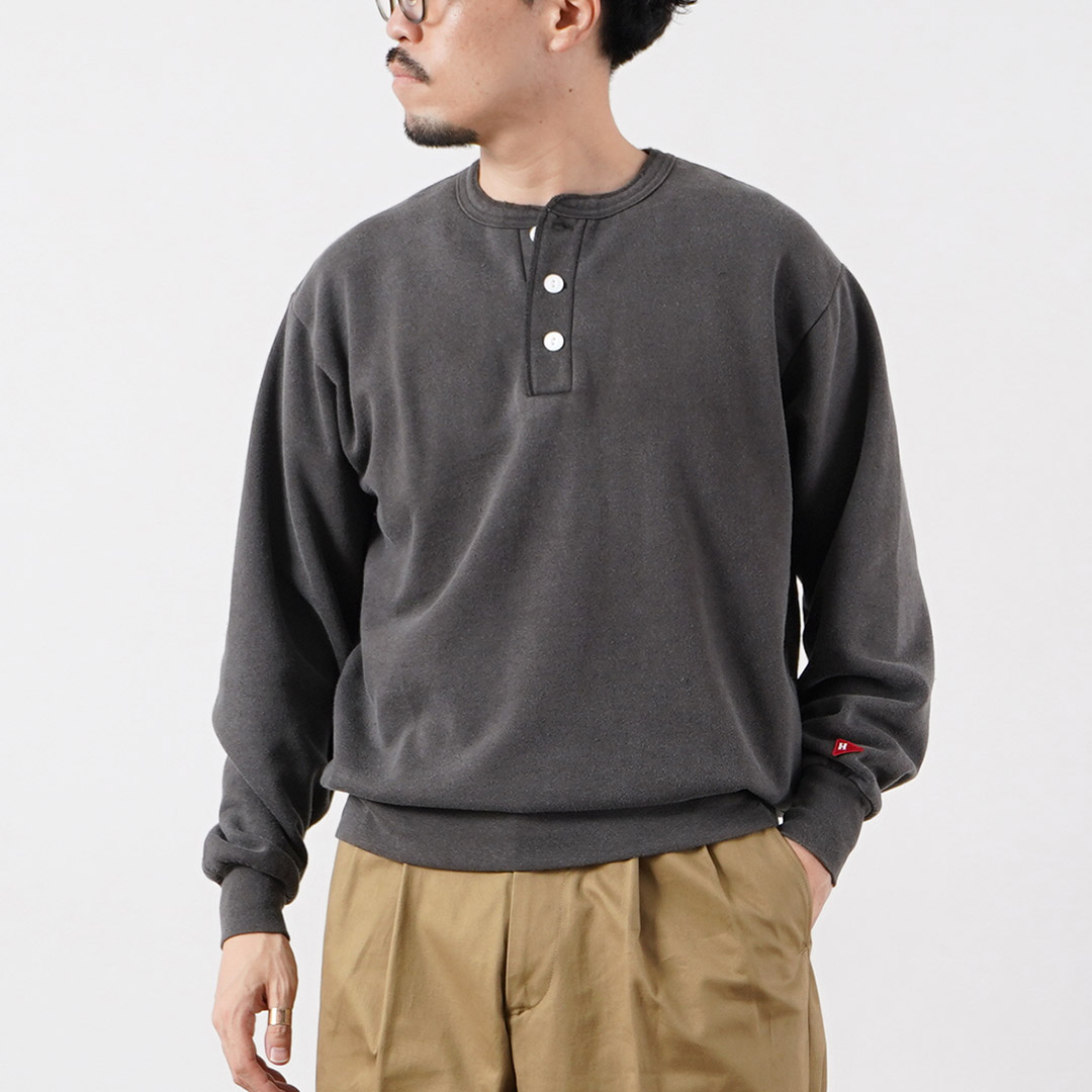 HEALTHKNIT（ヘルスニット） クラシックスウェット ヘンリーネック (ヴィンテージ フィニッシュ) / メンズ 長袖 ロングスリーブ | Healthknit | 03