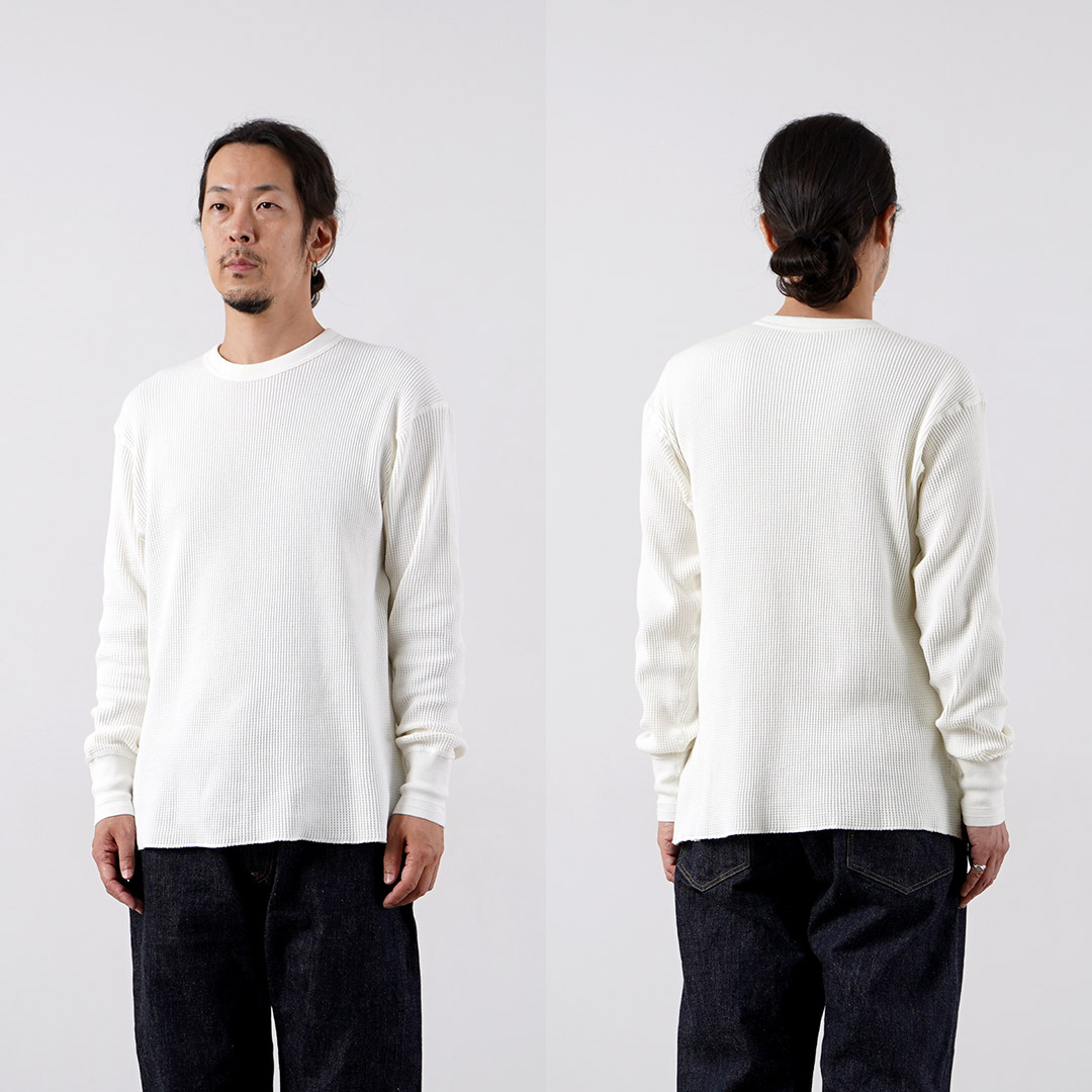 HEALTHKNIT（ヘルスニット） サーマルキングワッフル クルーネック ロングスリーブ / メンズ 長袖 | Healthknit | 13