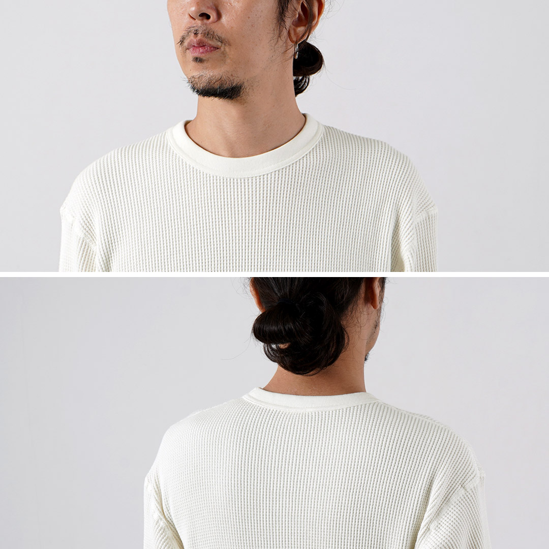 HEALTHKNIT（ヘルスニット） サーマルキングワッフル クルーネック ロングスリーブ / メンズ 長袖 | Healthknit | 10