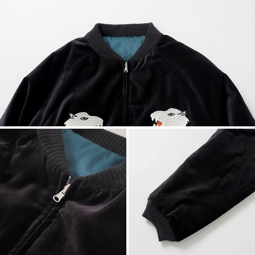THRIFTY LOOK（スリフティールック） サンダーストーム スーベニア ブルゾン / メンズ 刺繍 中綿 別珍 リバーシブル |  | 16