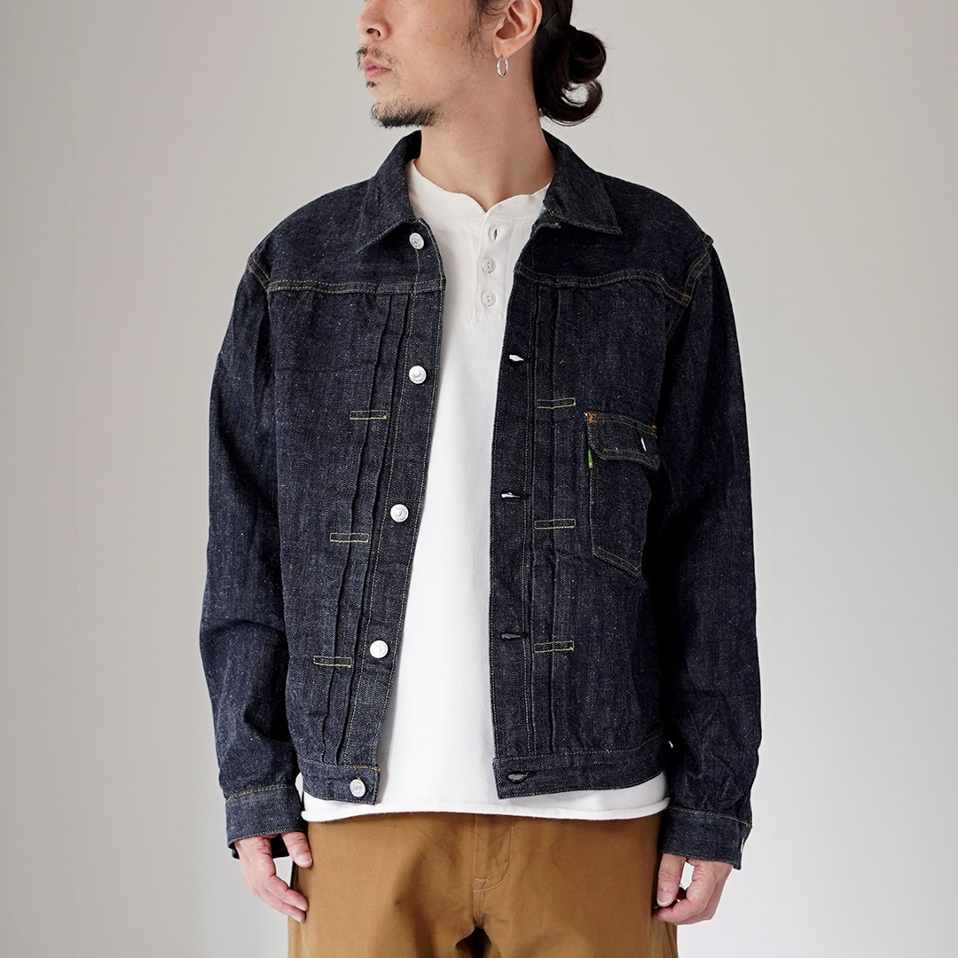 FOB FACTORY（FOBファクトリー） F2466 SVデニム 1stタイプ ジャケット 日本製 / メンズ セルビッチ Gジャン | FOB FACTORY | 01