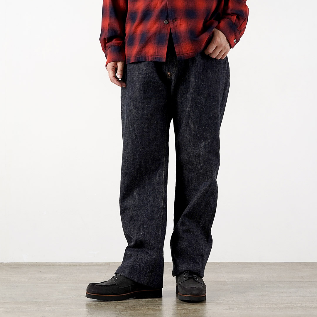 FOB FACTORY（FOBファクトリー） F137 デニム ウエストオーバーオール 日本製 / メンズ 14oz ワイド セルヴィッジ | FOB FACTORY | 01