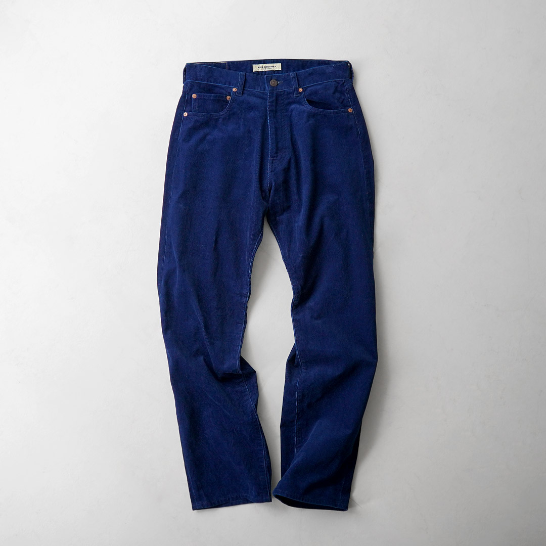 FOB FACTORY（FOBファクトリー） F1154 インディゴ コーデュロイ 5P パンツ 日本製 / メンズ ボトムス |  | 02