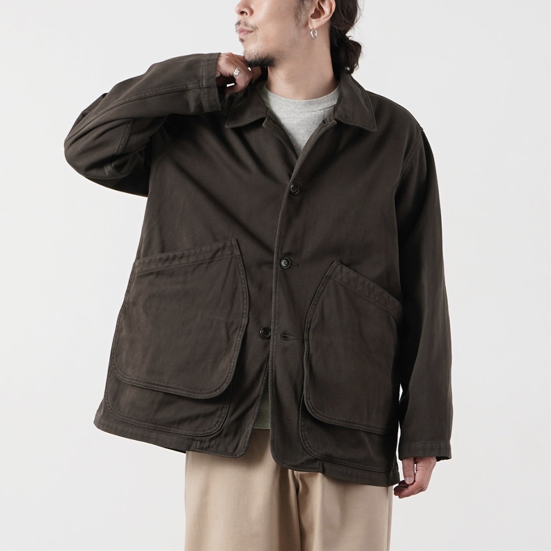 FOB FACTORY（FOBファクトリー） F2470 コットン ツイル フィールドジャケット 日本製 / メンズ カバーオール ワーク ミリタリー | FOB FACTORY | 01