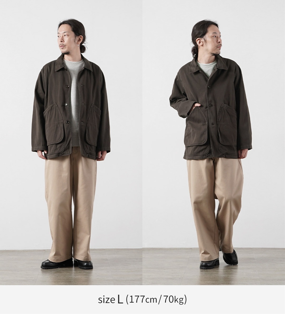 FOB FACTORY（FOBファクトリー） F2470 コットン ツイル フィールドジャケット 日本製 / メンズ カバーオール ワーク ミリタリー | FOB FACTORY | 05