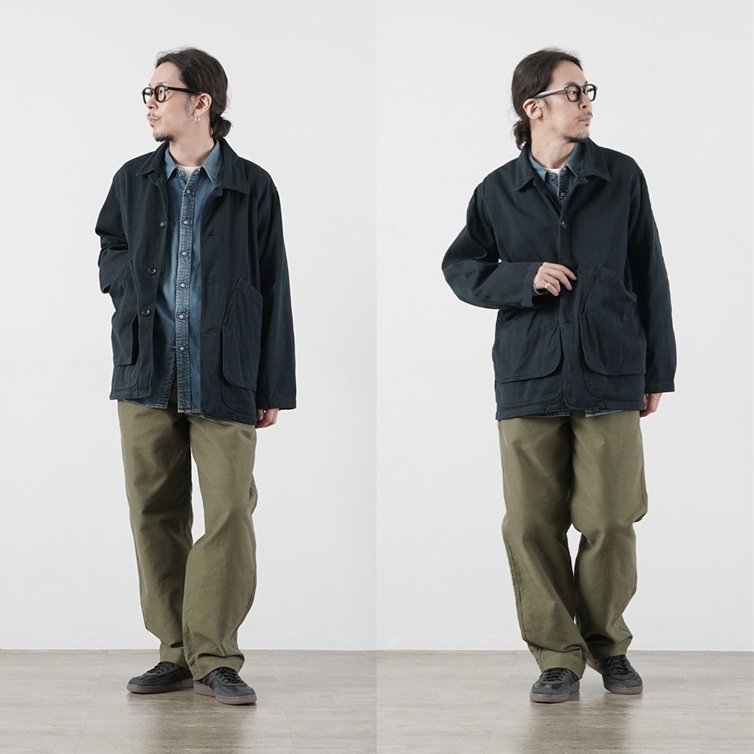 FOB FACTORY（FOBファクトリー） F2470 コットン ツイル フィールドジャケット 日本製 / メンズ カバーオール ワーク ミリタリー | FOB FACTORY | 06