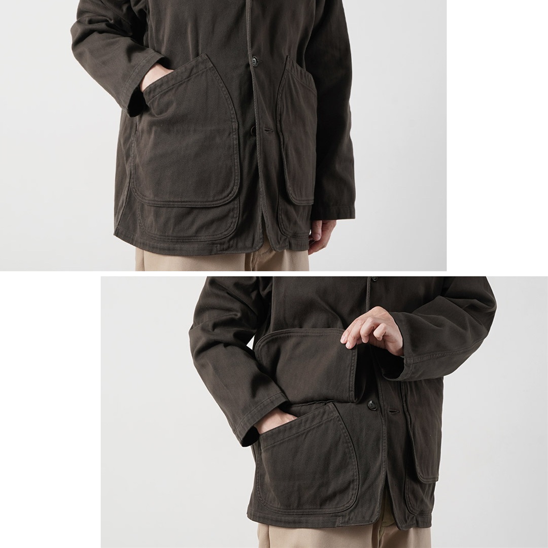FOB FACTORY（FOBファクトリー） F2470 コットン ツイル フィールドジャケット 日本製 / メンズ カバーオール ワーク ミリタリー | FOB FACTORY | 12