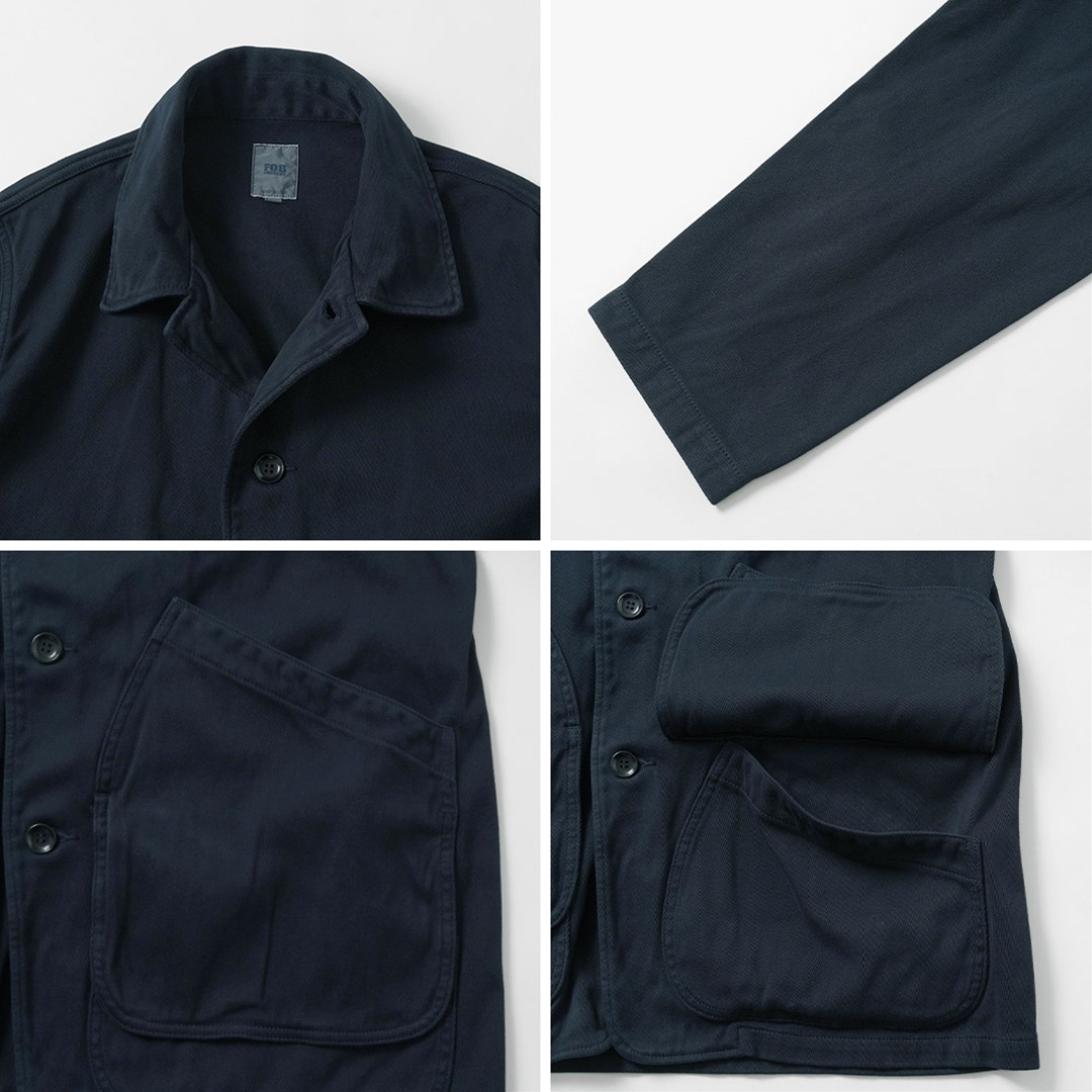 FOB FACTORY（FOBファクトリー） F2470 コットン ツイル フィールドジャケット 日本製 / メンズ カバーオール ワーク ミリタリー | FOB FACTORY | 16