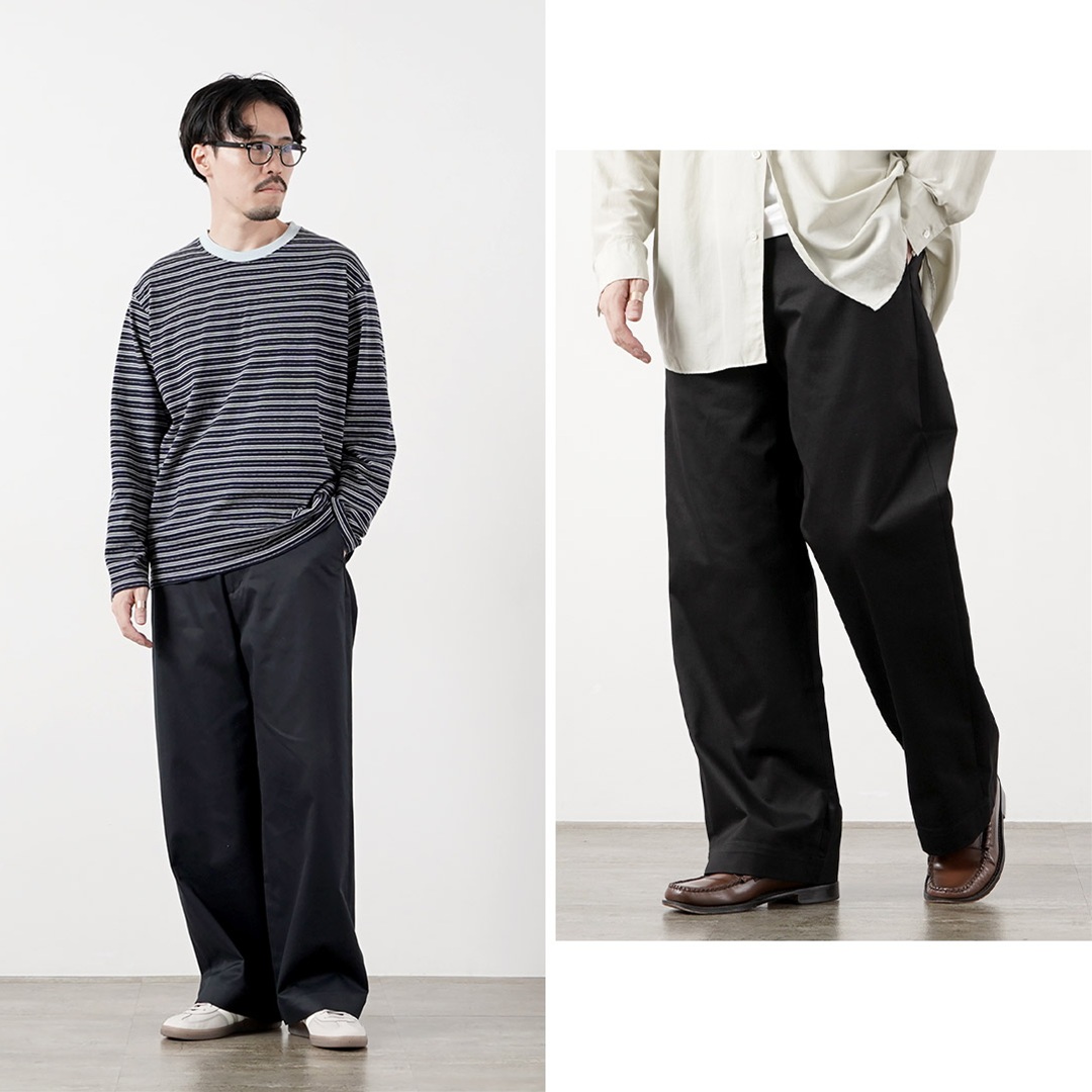 UNIVERSAL PRODUCTS.（ユニバーサルプロダクツ） ノータックチノトラウザーズ 日本製 / メンズ ワイドパンツ | UNIVERSAL PRODUCTS | 15