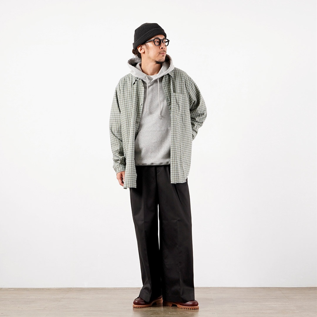 UNIVERSAL PRODUCTS.（ユニバーサルプロダクツ） 2タックワイドチノトラウザーズ 日本製 / メンズ 1LDK ワイドパンツ 西脇産 | UNIVERSAL PRODUCTS | 15
