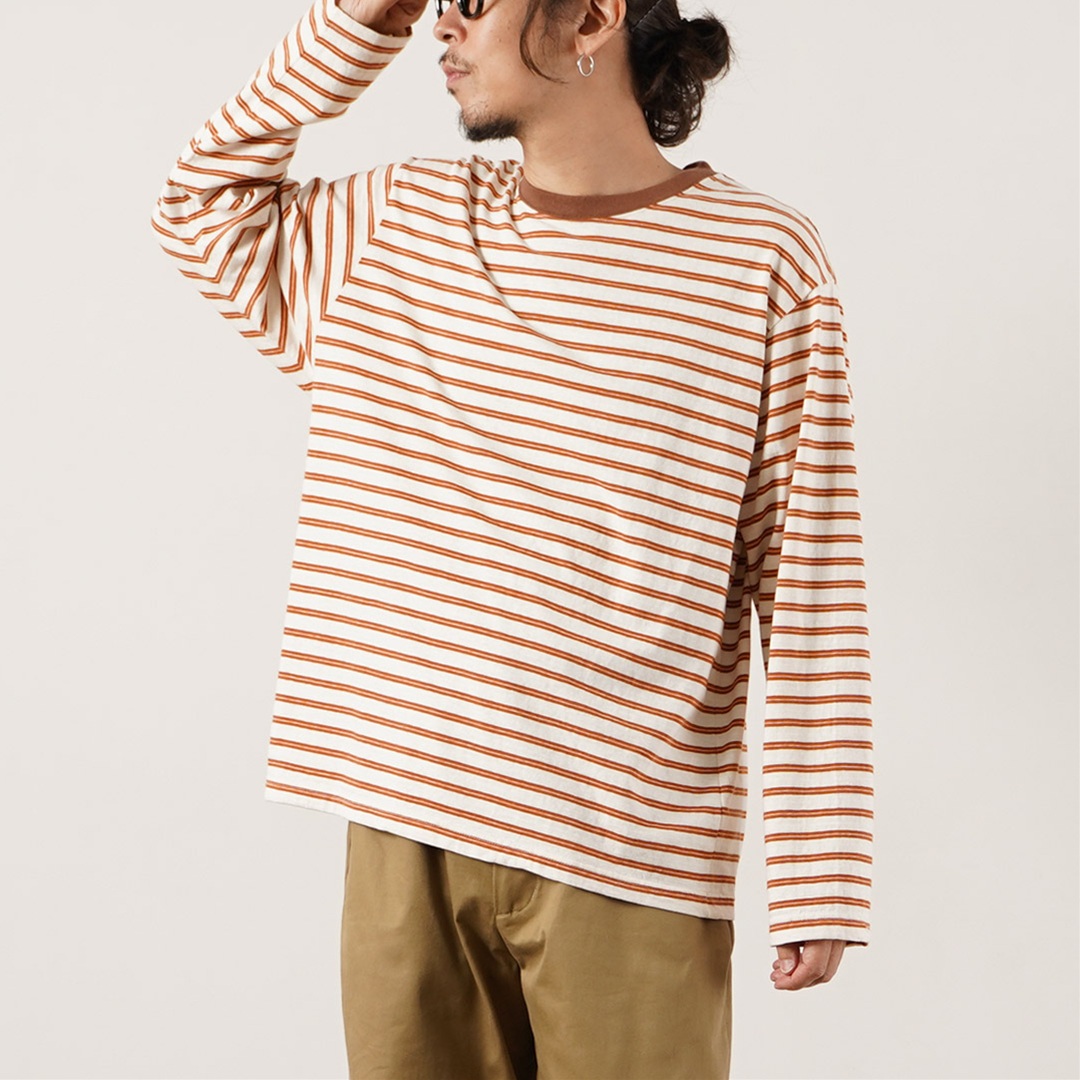 UNIVERSAL PRODUCTS.（ユニバーサルプロダクツ） オリジナルボーダーロングスリーブTシャツ 日本製 / メンズ 長袖 | UNIVERSAL PRODUCTS | 01