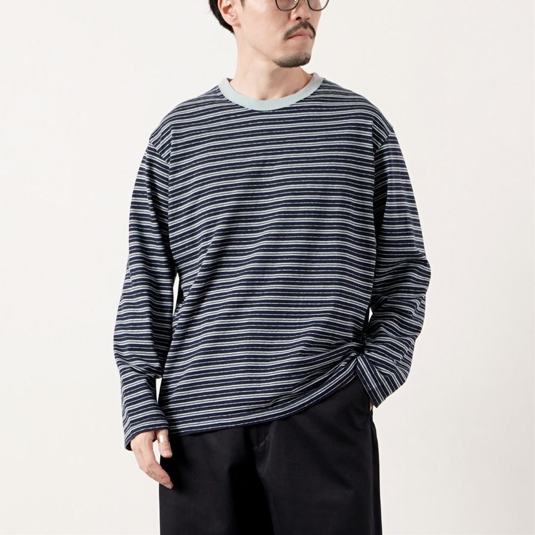 UNIVERSAL PRODUCTS.（ユニバーサルプロダクツ） オリジナルボーダーロングスリーブTシャツ 日本製 / メンズ 長袖 | UNIVERSAL PRODUCTS | 02