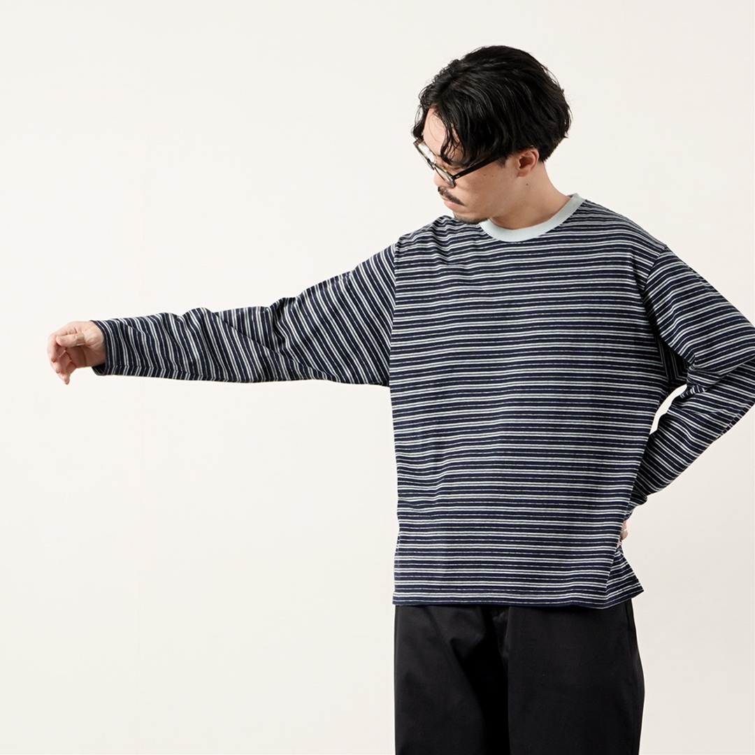 UNIVERSAL PRODUCTS.（ユニバーサルプロダクツ） オリジナルボーダーロングスリーブTシャツ 日本製 / メンズ 長袖 | UNIVERSAL PRODUCTS | 13