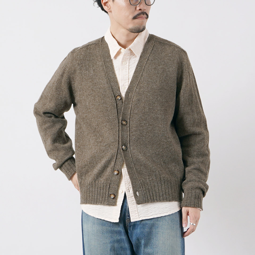 RINASCENTE（リナシェンテ） シェットランドウール シームレス カーディガン 日本製 / メンズ ニット | Rinascente | 01