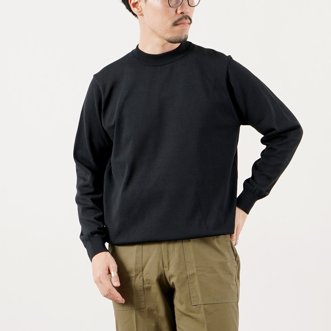 RINASCENTE（リナシェンテ） 別注 ハイブリッド ウォッシャブル 沼ネック ロングスリーブ ニットTシャツ 日本製 / メンズ | Rinascente | 04