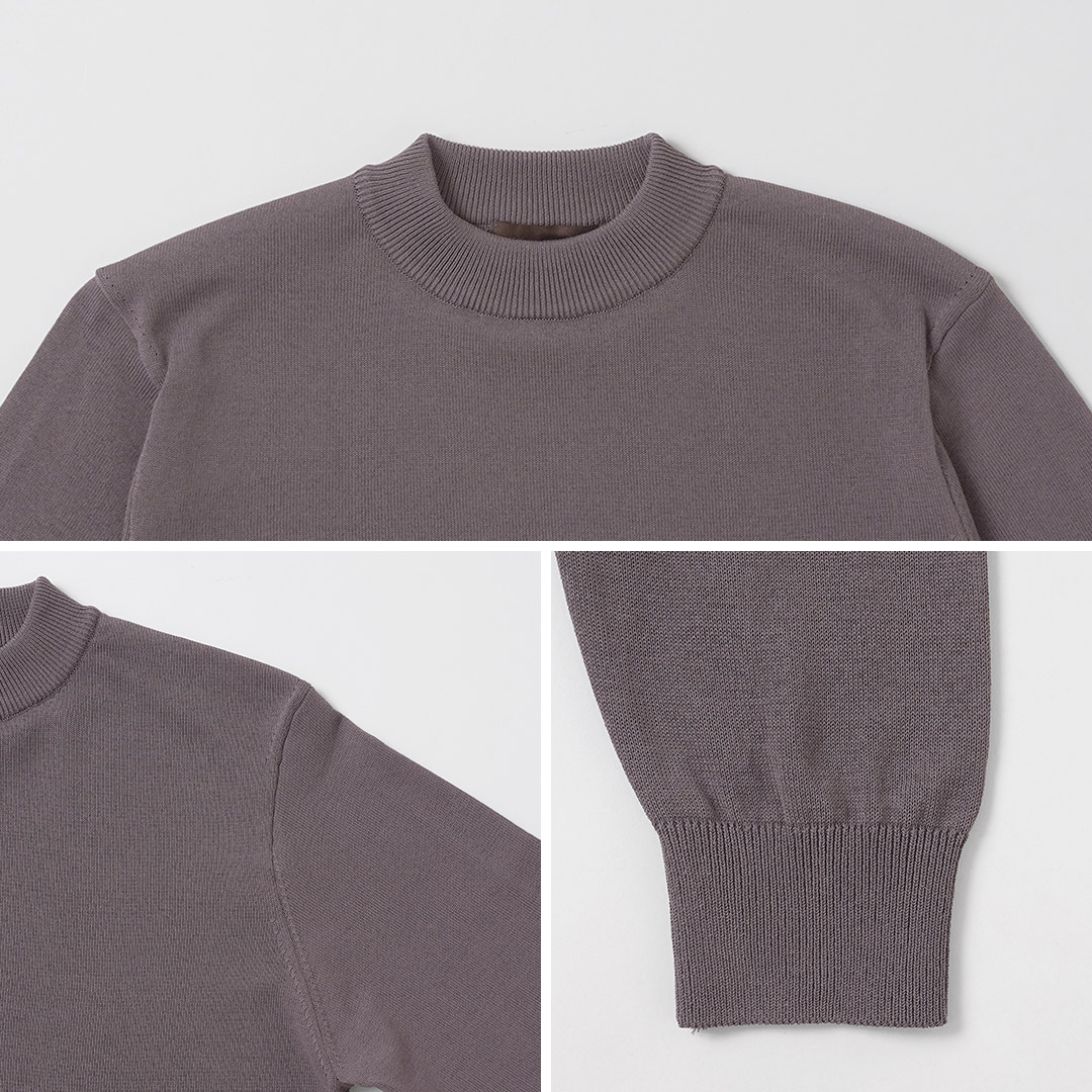 RINASCENTE（リナシェンテ） 別注 ハイブリッド ウォッシャブル 沼ネック ロングスリーブ ニットTシャツ 日本製 / メンズ | Rinascente | 18