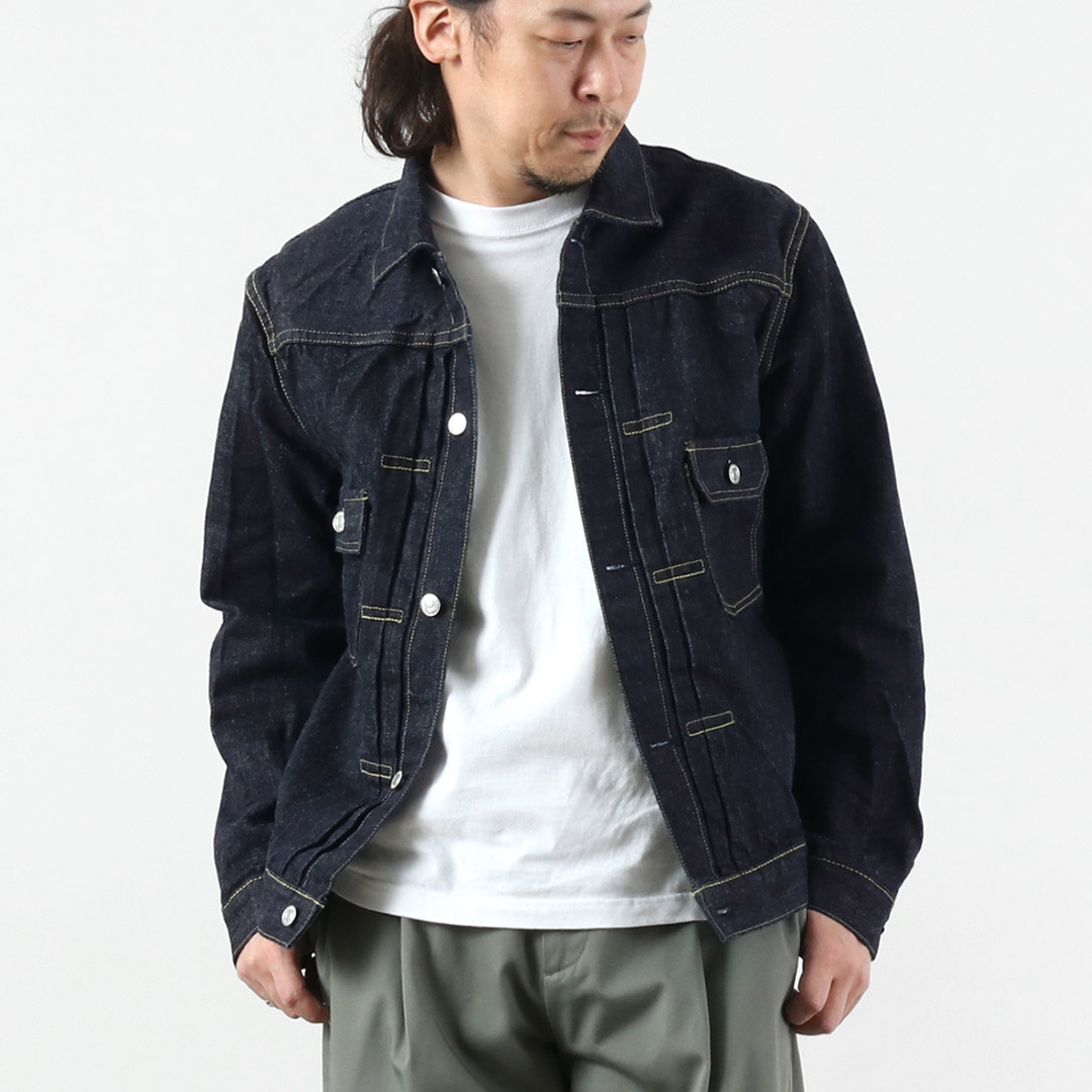 FOB FACTORY（FOBファクトリー） F2464 RS5252-UF セルヴィッチ デニム 2ndジャケット 日本製 / メンズ Gジャン セルビッチ | FOB FACTORY | 01