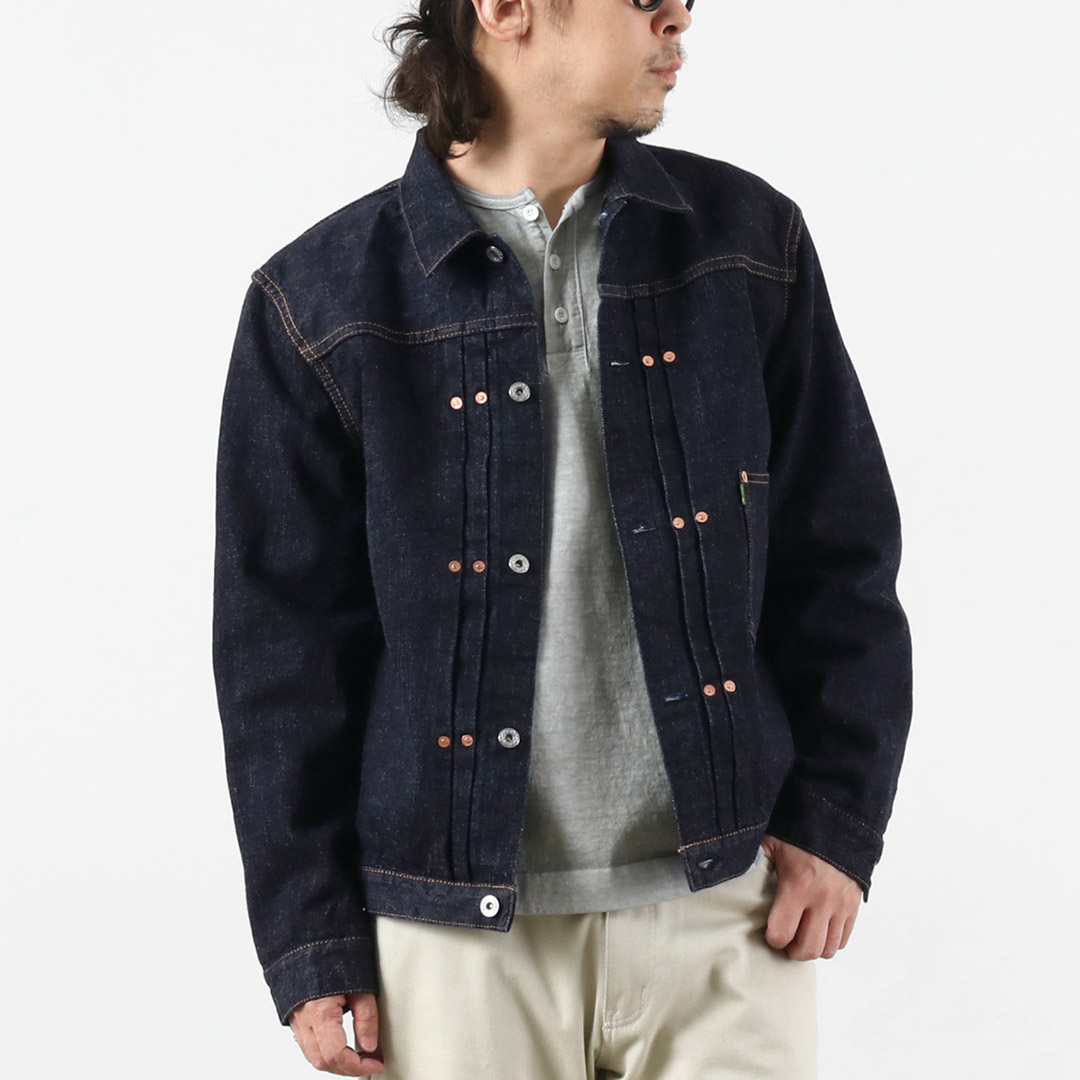 FOB FACTORY（FOBファクトリー） F2465 RS5252-UF ガレージ デニム ジャケット 1st 大戦モデル 日本製 / メンズ Gジャン セルビッチ | FOB FACTORY | 01
