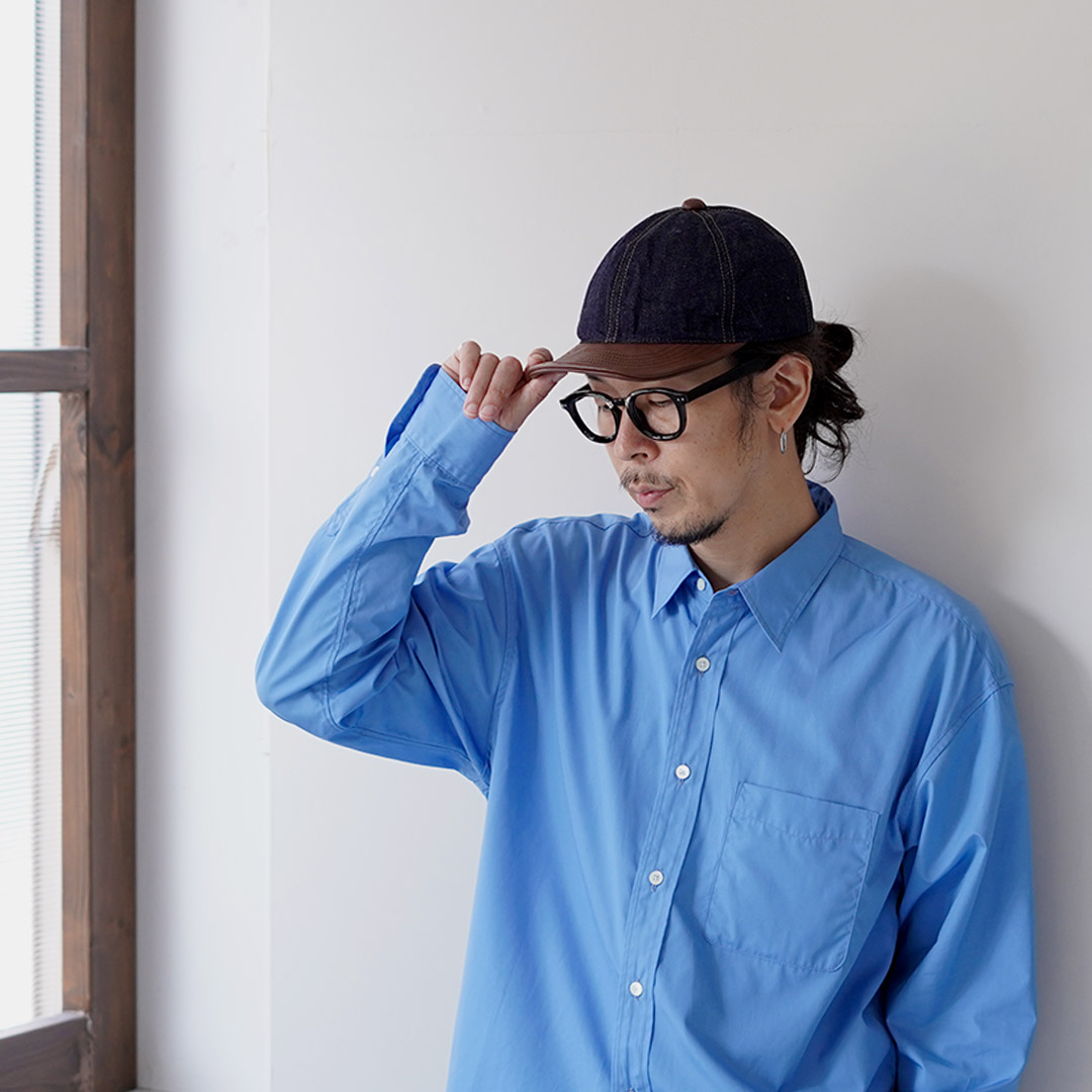 HIGHER（ハイアー） セルヴィッチデニム × レザーブリムキャップ 日本製 / メンズ |  | 08