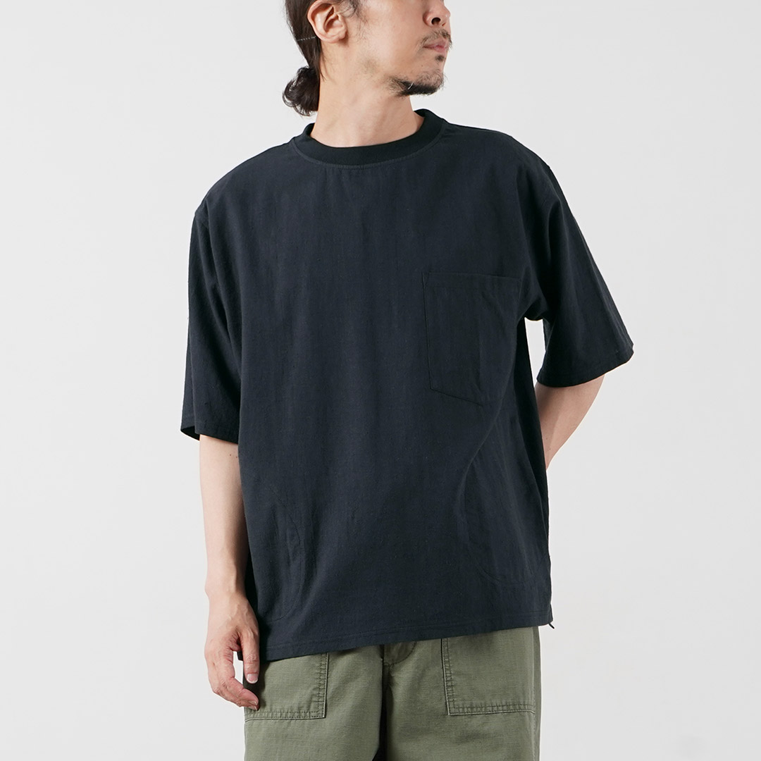 KEMA DESIGNS（ケマデザインズ） ヘンプ/オーガニックコットン 布帛ポケットTシャツ 綿麻 / 半袖 メンズ 無地 | kema designs | 03