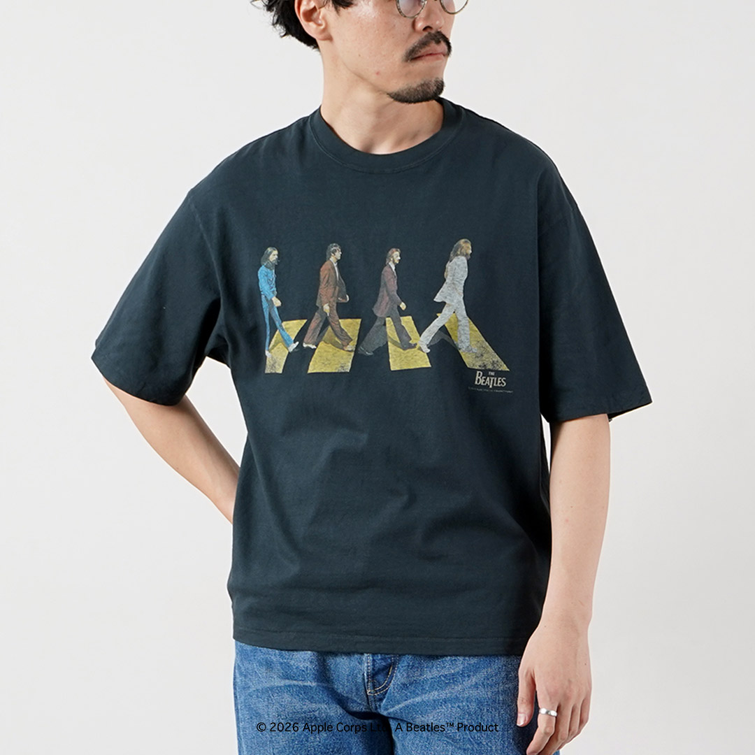 FREE RAGE（フリーレイジ） ビートルズ×フリーレイジ ラストレコーディング リサイクルコットン ショートスリーブTシャツ 日本製 / 半袖 |  | 02