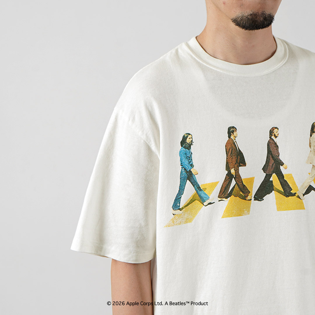FREE RAGE（フリーレイジ） ビートルズ×フリーレイジ ラストレコーディング リサイクルコットン ショートスリーブTシャツ 日本製 / 半袖 |  | 14