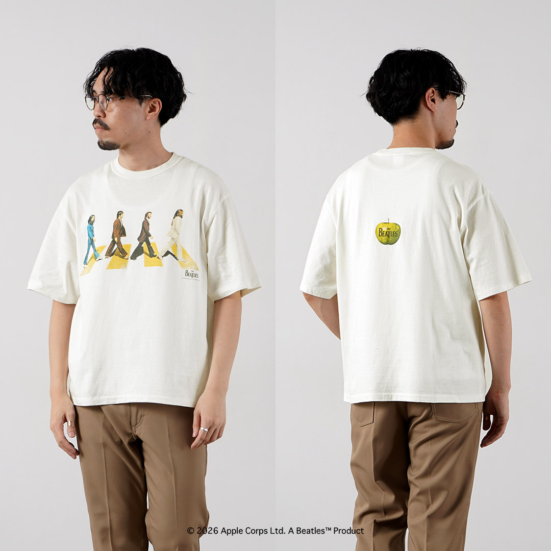FREE RAGE（フリーレイジ） ビートルズ×フリーレイジ ラストレコーディング リサイクルコットン ショートスリーブTシャツ 日本製 / 半袖 |  | 16