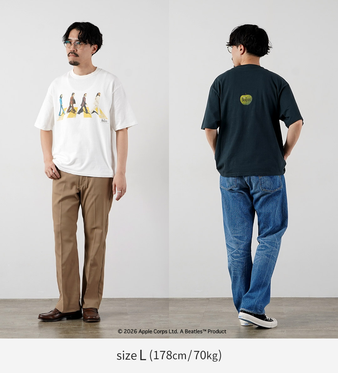FREE RAGE（フリーレイジ） ビートルズ×フリーレイジ ラストレコーディング リサイクルコットン ショートスリーブTシャツ 日本製 / 半袖 |  | 07