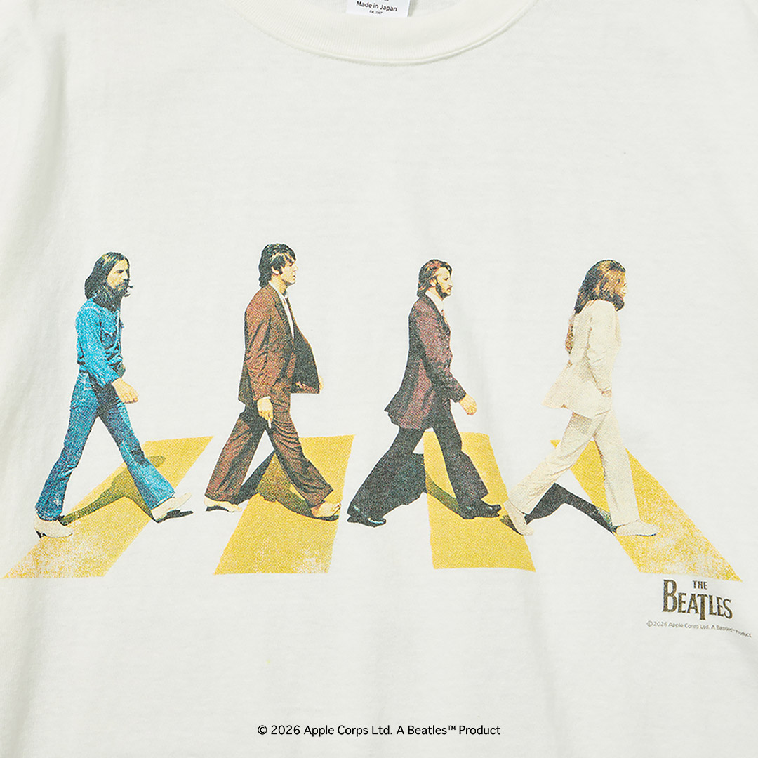 FREE RAGE（フリーレイジ） ビートルズ×フリーレイジ ラストレコーディング リサイクルコットン ショートスリーブTシャツ 日本製 / 半袖 |  | 10