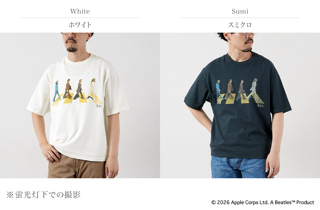 FREE RAGE（フリーレイジ） ビートルズ×フリーレイジ ラストレコーディング リサイクルコットン ショートスリーブTシャツ 日本製 / 半袖 |  | 03