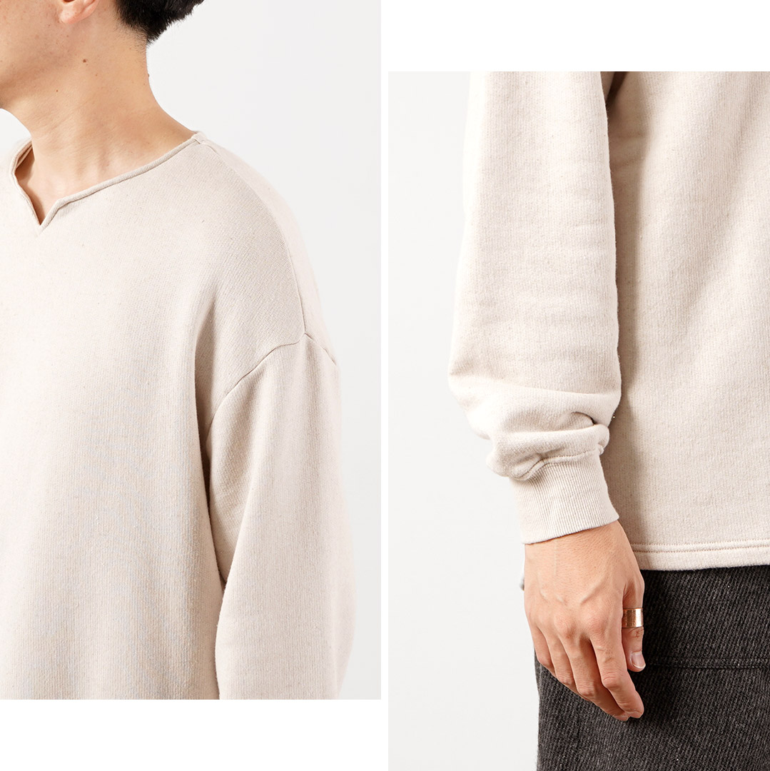 KEMA DESIGNS（ケマデザインズ） キーネック ライトテリー プルオーバー 日本製 / メンズ カットソー 長袖 ロンT | kema designs | 14