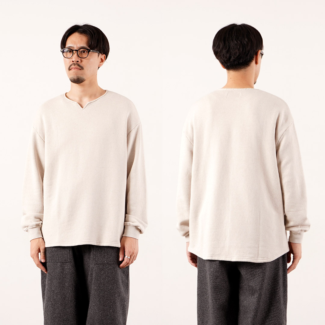 KEMA DESIGNS（ケマデザインズ） キーネック ライトテリー プルオーバー 日本製 / メンズ カットソー 長袖 ロンT | kema designs | 16