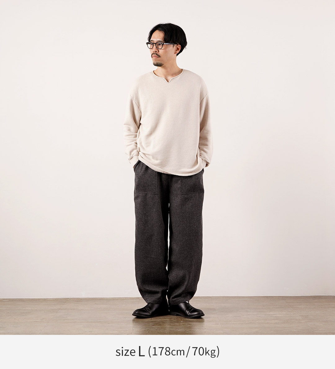 KEMA DESIGNS（ケマデザインズ） キーネック ライトテリー プルオーバー 日本製 / メンズ カットソー 長袖 ロンT | kema designs | 06