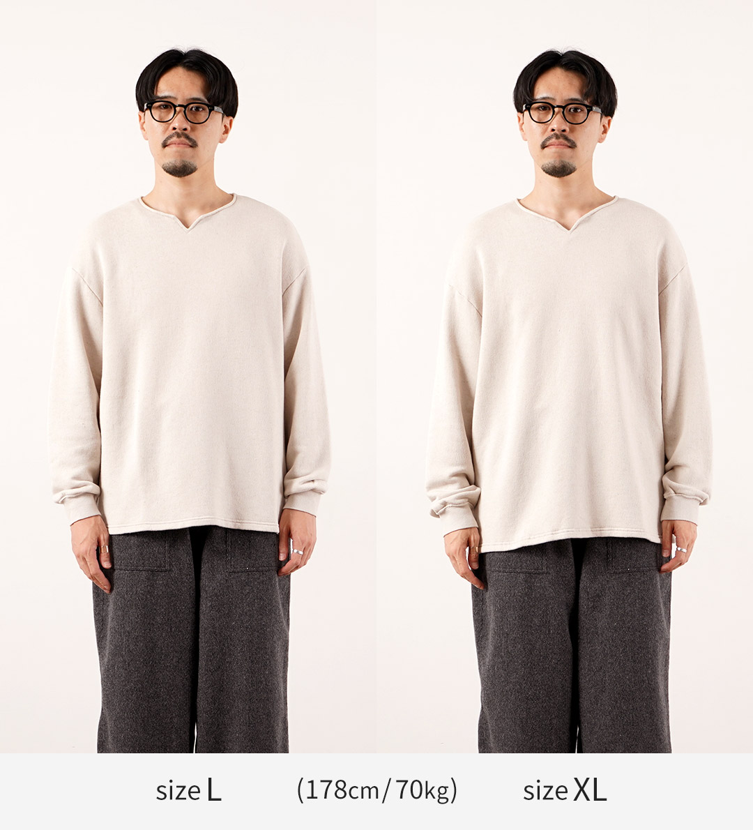 KEMA DESIGNS（ケマデザインズ） キーネック ライトテリー プルオーバー 日本製 / メンズ カットソー 長袖 ロンT | kema designs | 08