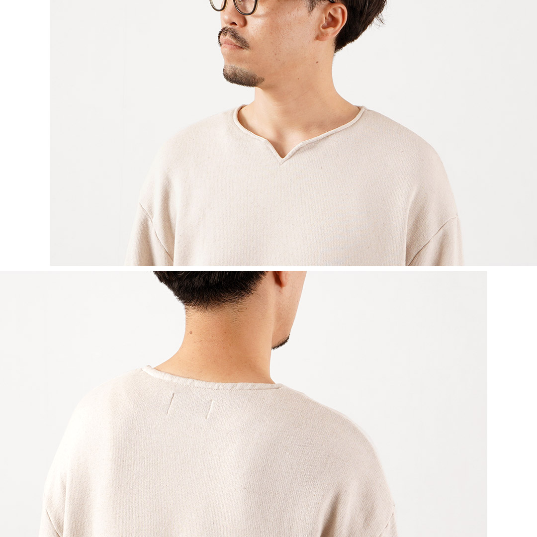 KEMA DESIGNS（ケマデザインズ） キーネック ライトテリー プルオーバー 日本製 / メンズ カットソー 長袖 ロンT | kema designs | 12