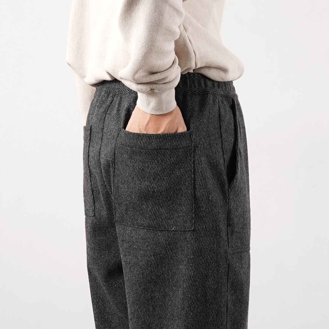 KEMA DESIGNS（ケマデザインズ） カシミアカルゼ ワイドテーパード ベイカーイージーパンツ ウール 日本製 / メンズ | kema designs | 14