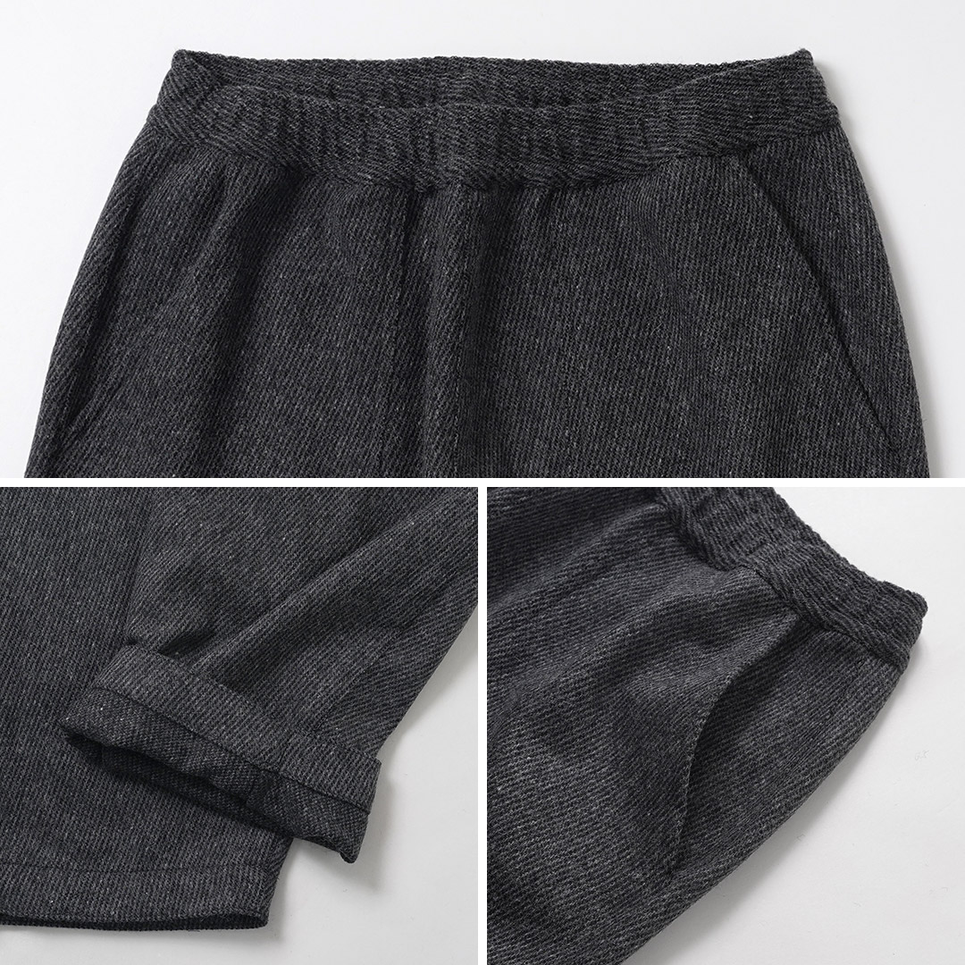KEMA DESIGNS（ケマデザインズ） カシミアカルゼ ワイドテーパード ベイカーイージーパンツ ウール 日本製 / メンズ | kema designs | 18