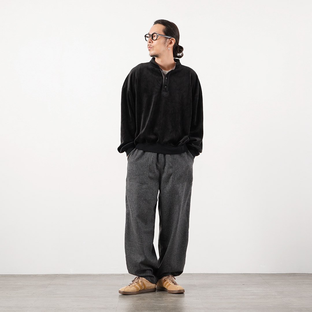 RAG（ラグ） コーデュロイライク スタンドヘンリー プルオーバー フリース 日本製 / メンズ 長袖 ストレッチ | RAG | 06