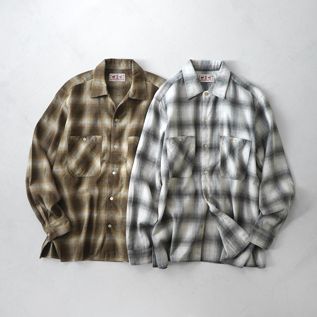 KEMA DESIGNS（ケマデザインズ） リネンウール アムンゼン オンブレー オープンカラーシャツ 日本製 / 長袖 メンズ | kema designs | 04