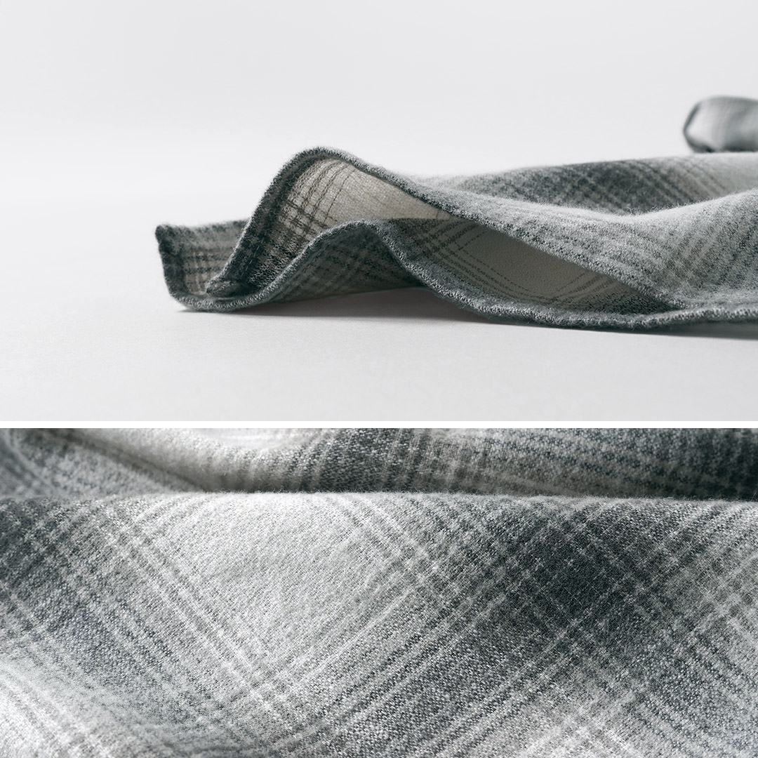 KEMA DESIGNS（ケマデザインズ） リネンウール アムンゼン オンブレー オープンカラーシャツ 日本製 / 長袖 メンズ | kema designs | 08